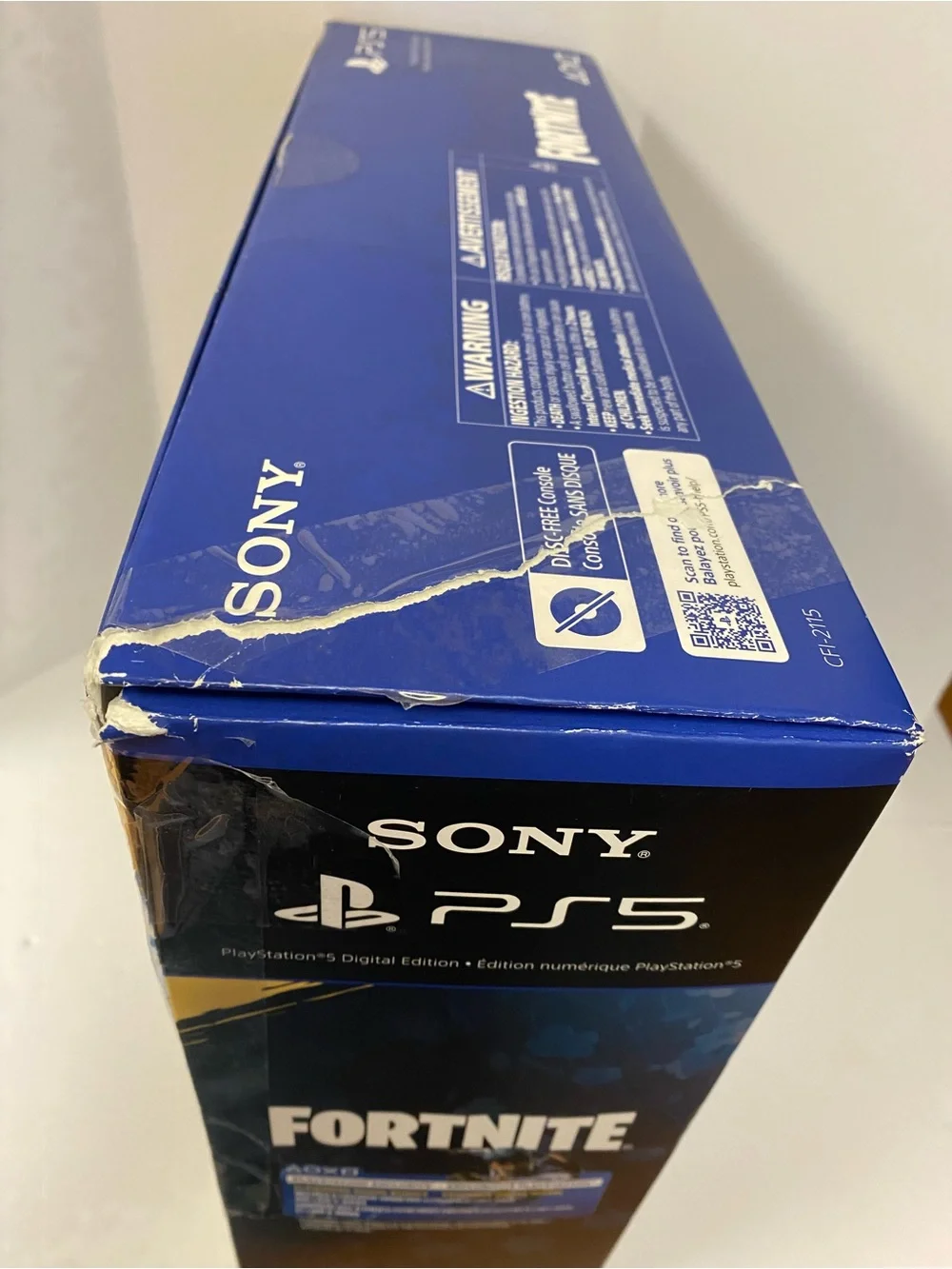 Sony PS5 Fortnite flowering chaos bundle Digital 825GB new in open box, WHITE